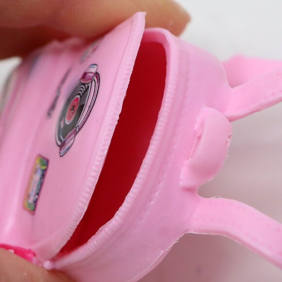 Barbie Pink Fashionistas Doll Travel Set: Luggage Suitcase & Sticker Backpack - Picture 7 of 9